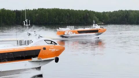 Скорость катера на подводных крыльях