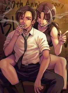 Rock and Revy fanart. 