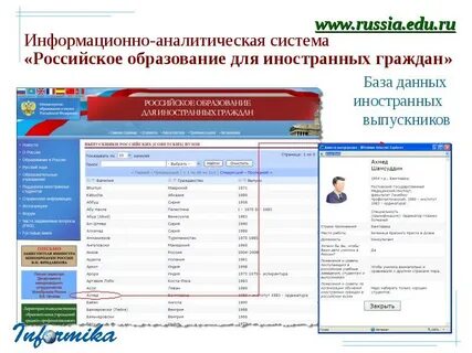 Информационно аналитическая программа
