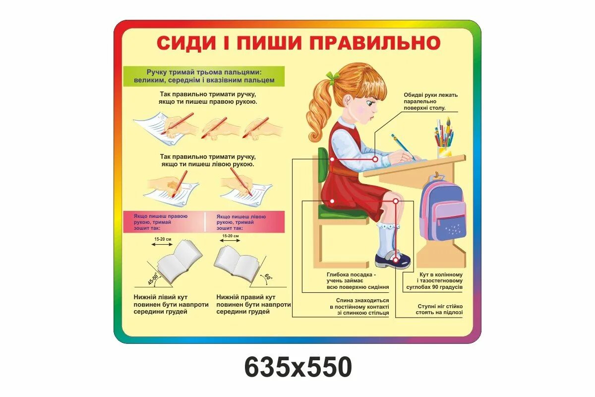 Правильная посадка детей. Сиди правильно. Плакат. Таблица правильно сиди при письме. Плакаты для начальной школы. Правильная посадка при письме.