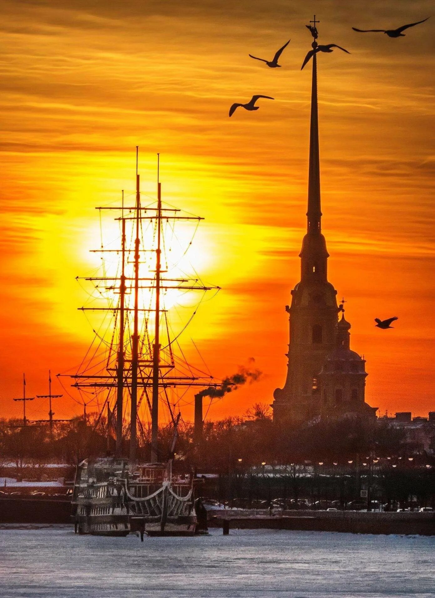 Белые ночи Санкт-Петербург. Закат в Питере. Красивый закат в Питере. Пейзаж Санкт-Петербурга.
