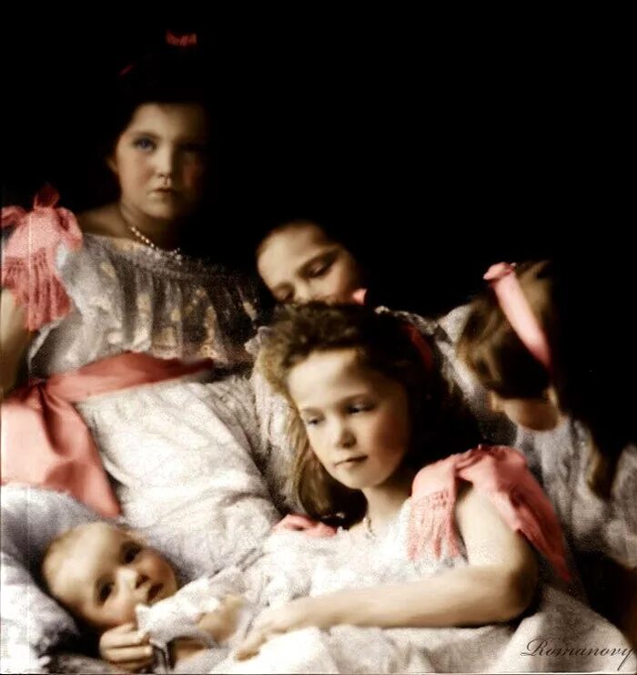 Дети Николая 2 Романова. Фото семьи Николая 2 Романова.