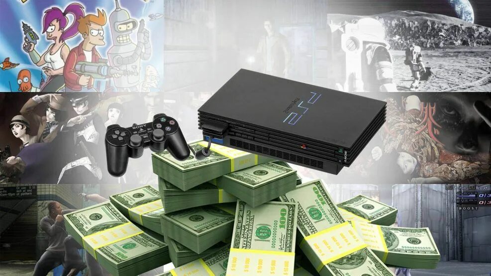 Эпатажная реклама PLAYSTATION 2 из начала 2000-х. World expensive PS.