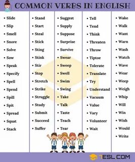 Verb words
