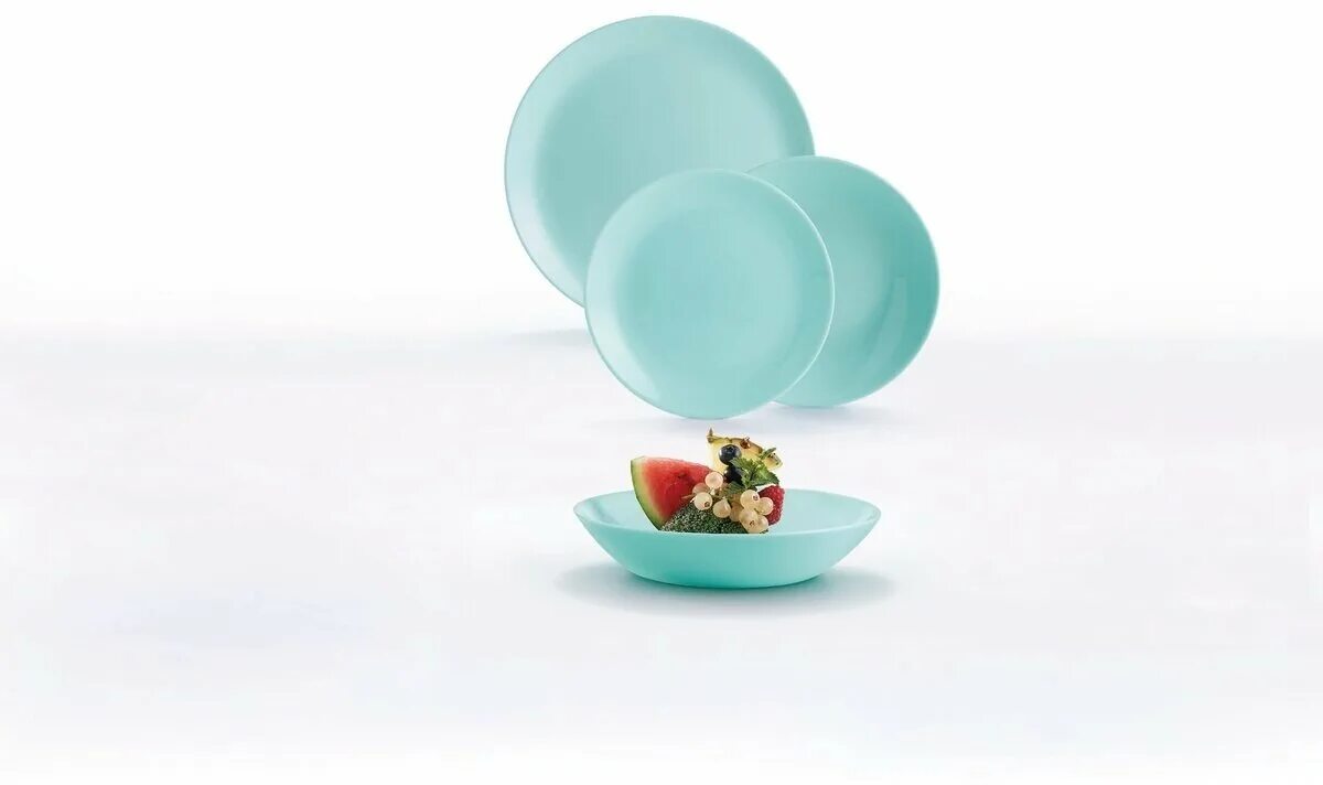 Diwali light blue сервиз столовый 18пр. фотобокс для предметной съемки. коробка для предметной съемки. предметы на столе. бокс для предметной съемки.