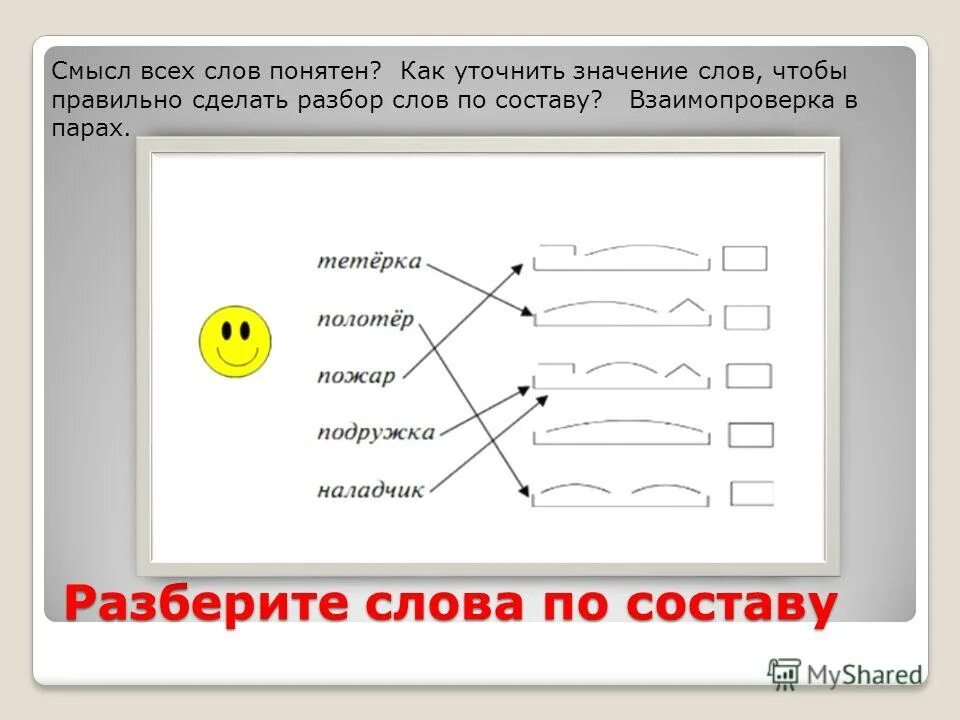 Разобрать слово по составу смысла. Как сделать разбор слова по составу. Разберите слова по составу. Как сделать слова по составу. Разобрать слово по составу сделала.