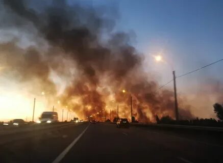 Горит левый берег ростов на дону