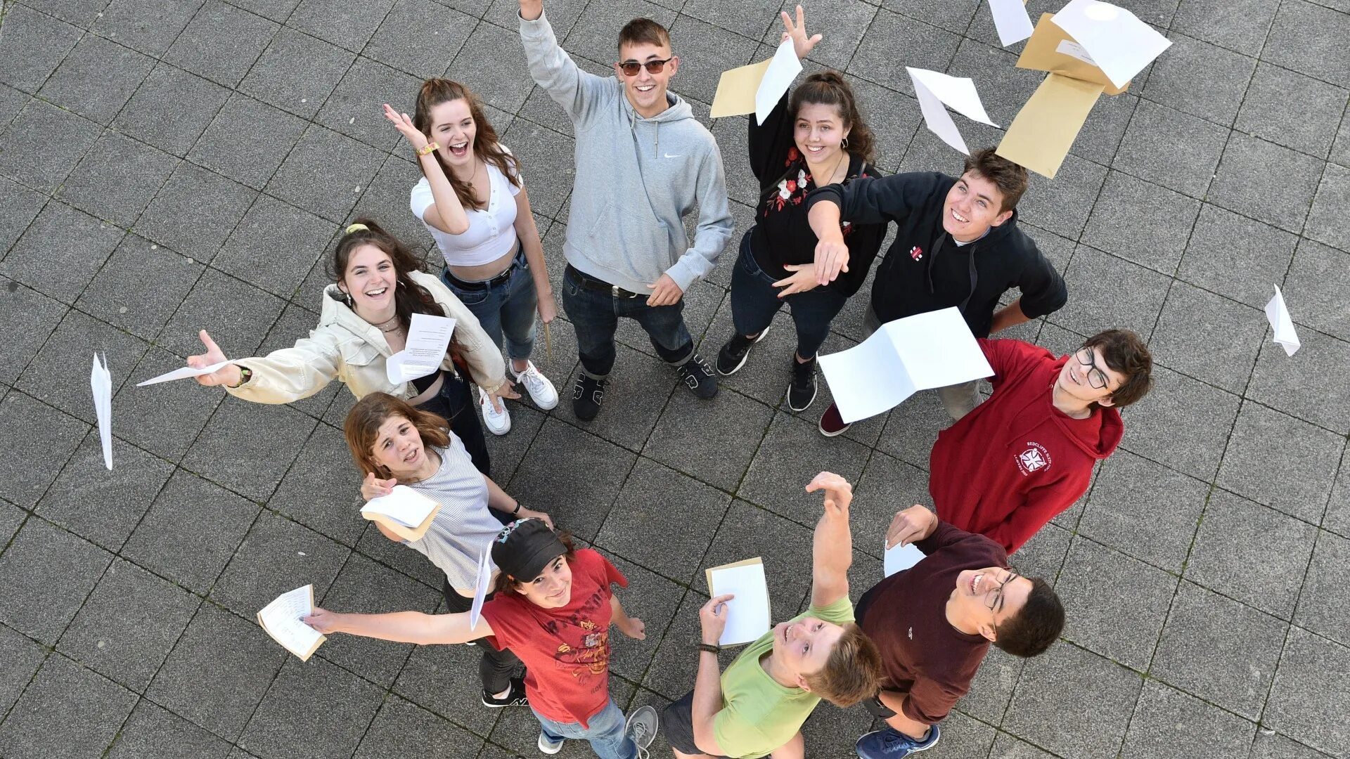 Student papers. The Levels. A Level Exam. Students celebrate Result. A Level Results.