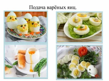 Приготовление блюд из яиц