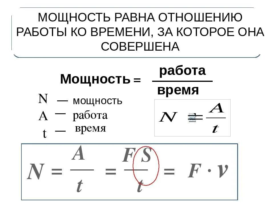 Произведение скорости на силу. Мощность формула физика. Механическая мощность формула. Как определить механическую мощность. Формула нахождения мощности в физике.