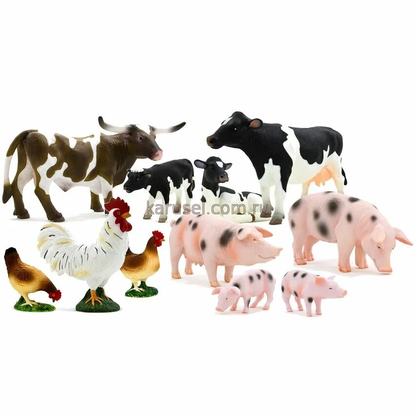 набор энималс ферма. домашние животные игрушки. набор фигурок животных. маленькие фигурки животных. игрушки животные.