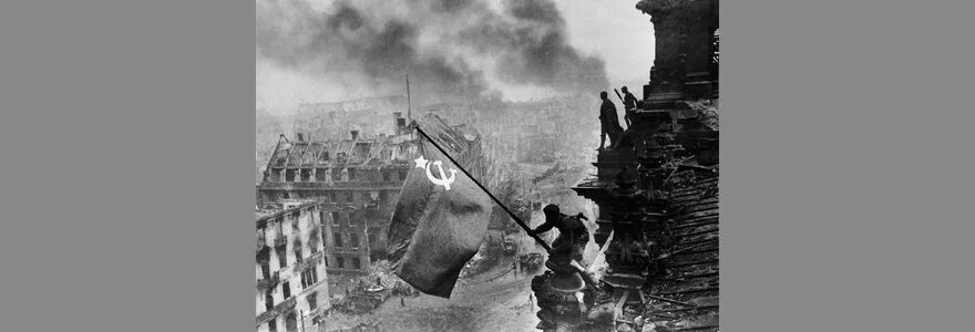 The Story Behind the Raising a Flag over the Reichstag by Yevgeny Khaldei (1945)