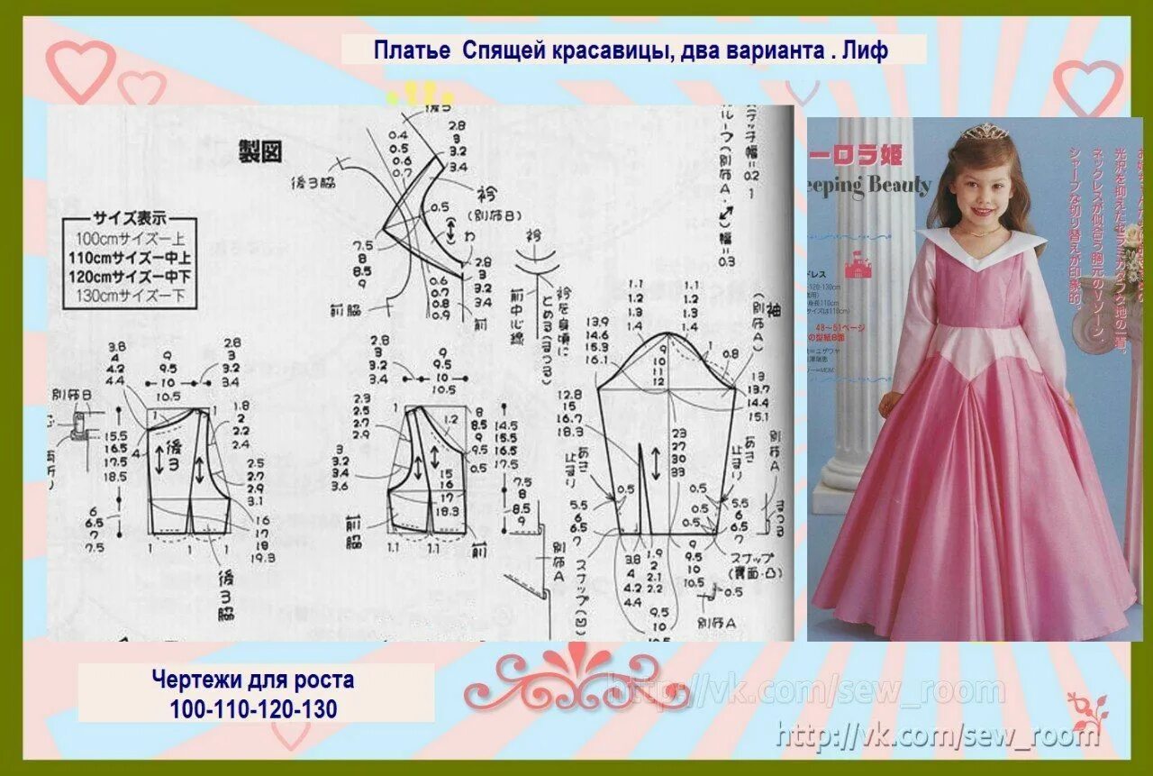 Выкройка платья для девочки длинное Подборка простых выкроек детских платьев. 30 вариантов. Мой милый дом Одежда,
