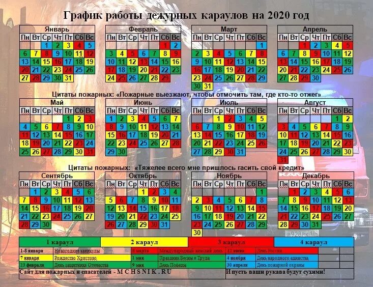 Расписание пожарно спасательный. График дежурств пожарных Караулов на 2020 год. График Караулов пожарной охраны 2020. График сменности МЧС. График Караулов МЧС.