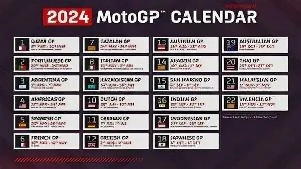 Календарь motogp 2024
