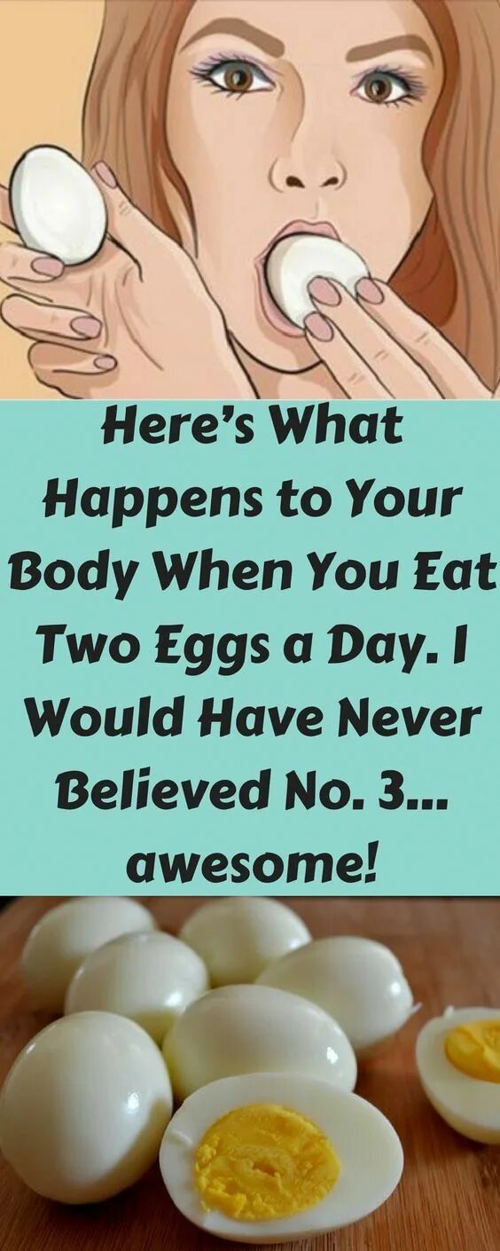 For breakfast she to have two eggs
