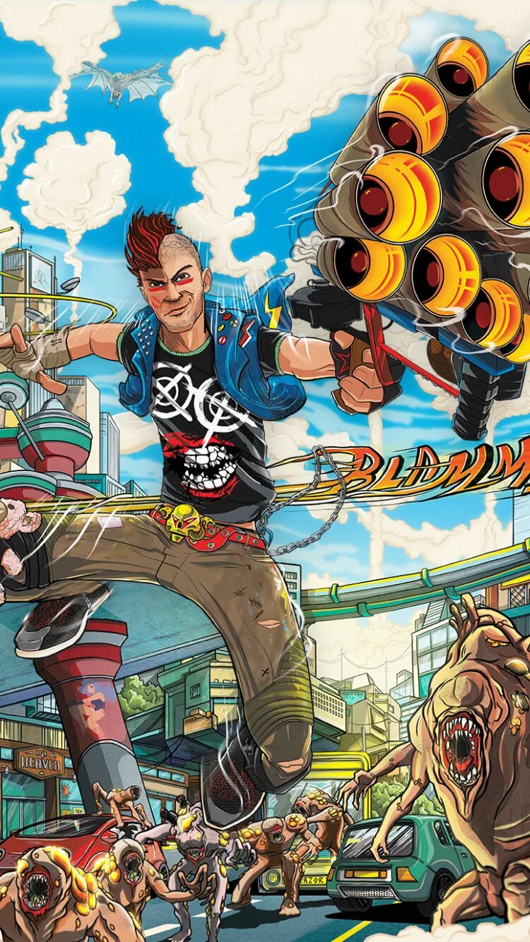 Видео игра one one. Sunset Overdrive. Sunset Overdrive Xbox. Сансет овердрайв игра. Sunset Overdrive 2014.