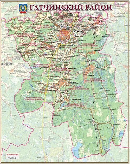 Публичная кадастровая карта гатчинского района ленинградской области. Карта Гатчинского района. Карта Гатчинского района 80 годов.