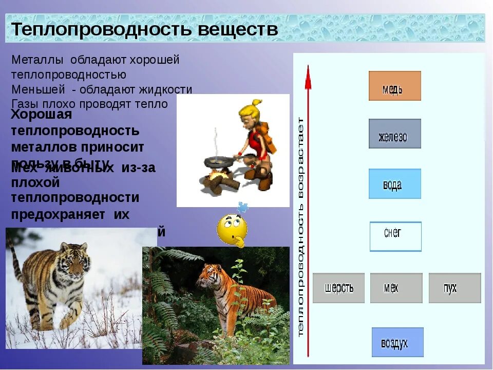 Воздух обладает теплопроводностью. Теплопроводность. Хорошая теплопроводность примеры. Теплопроводность жидкостей. Хорошая и плохая теплопроводность примеры.