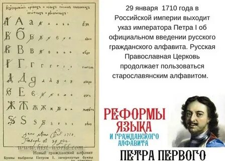 Введение гражданской азбуки год