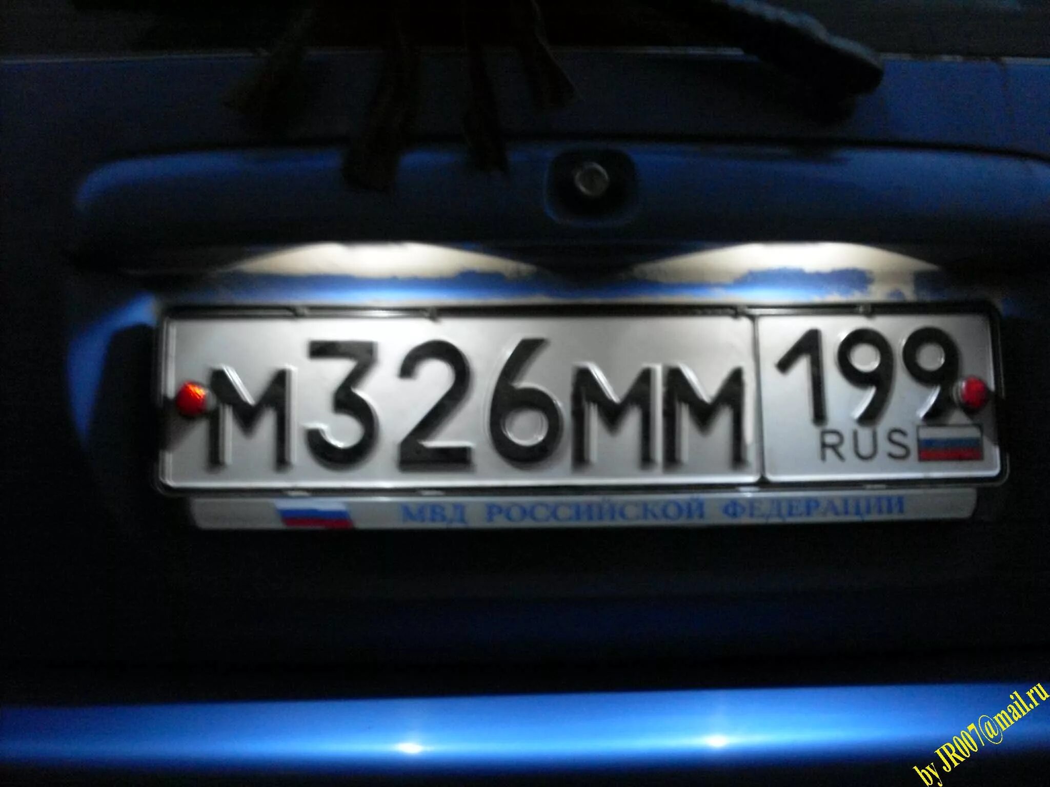 侍 Restoration штатной подсветки номера - 侍 - Toyota Mark II (90), 2 л, 1993 года