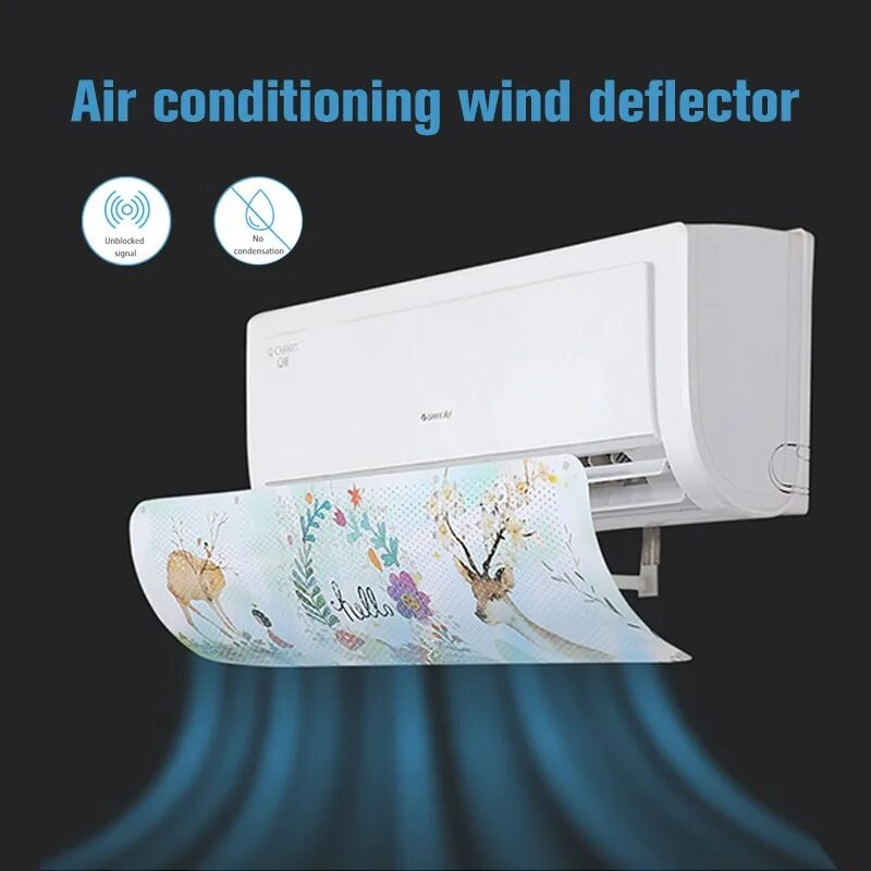 Аксессуары для кондиционеров. Air Conditioner Flow Deflector. Защита кондиционера. Air Conditioner Flow Deflector Smart Wing.