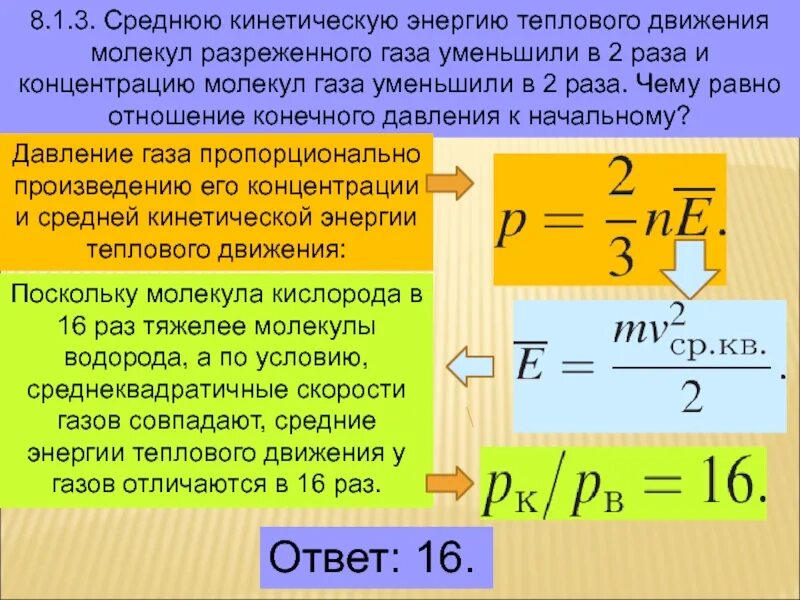 Как изменится кинетическая энергия теплового движения. Формула средней кинетической энергии молекул газа. Формула средней тепловой кинетической энергии. Средняя кинетическая энергия молекул идеального газа. Формула температуры газа через кинетическую энергию.