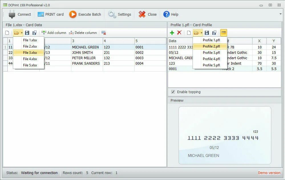 Batch execute. Batch execute