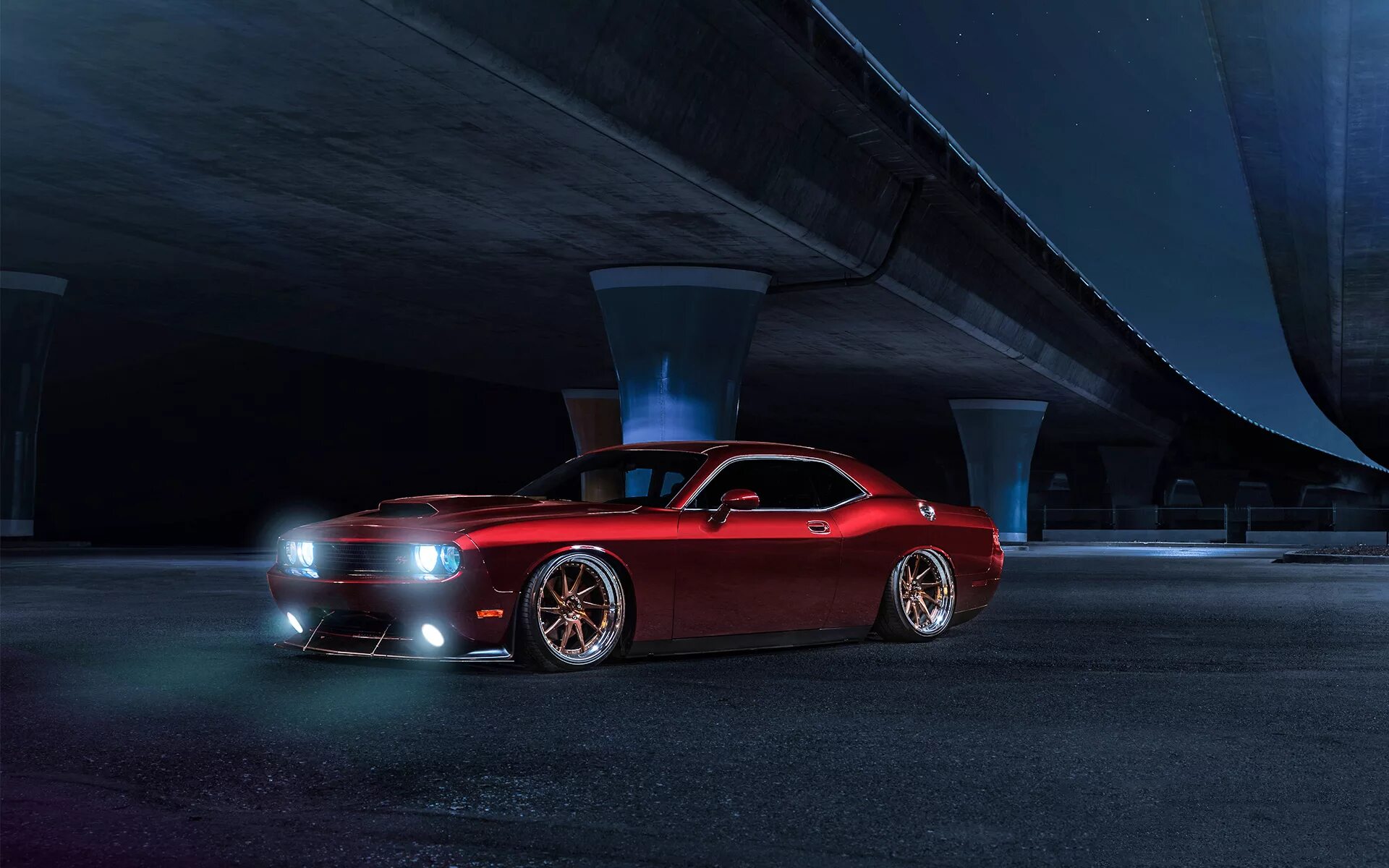 Tuning car studio. Dodge Challenger. Dodge Challenger Red. Додж Челленджер Авант Гард.