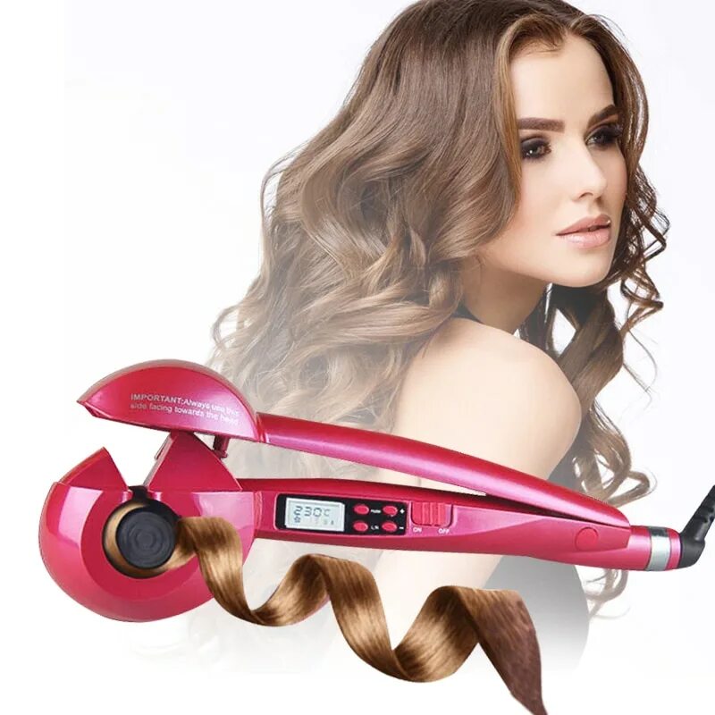 Как работает стайлер для волос. Стайлер automatic hair curler. стайлер для волос hair care curler. babyliss стайлер magic curls. плойка hair curler.