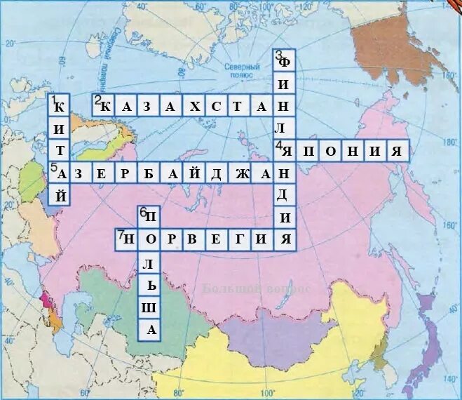 Тест соседи россии 3 класс с ответами