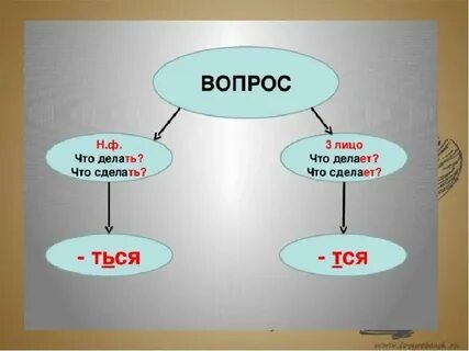Правописание тся ться урок