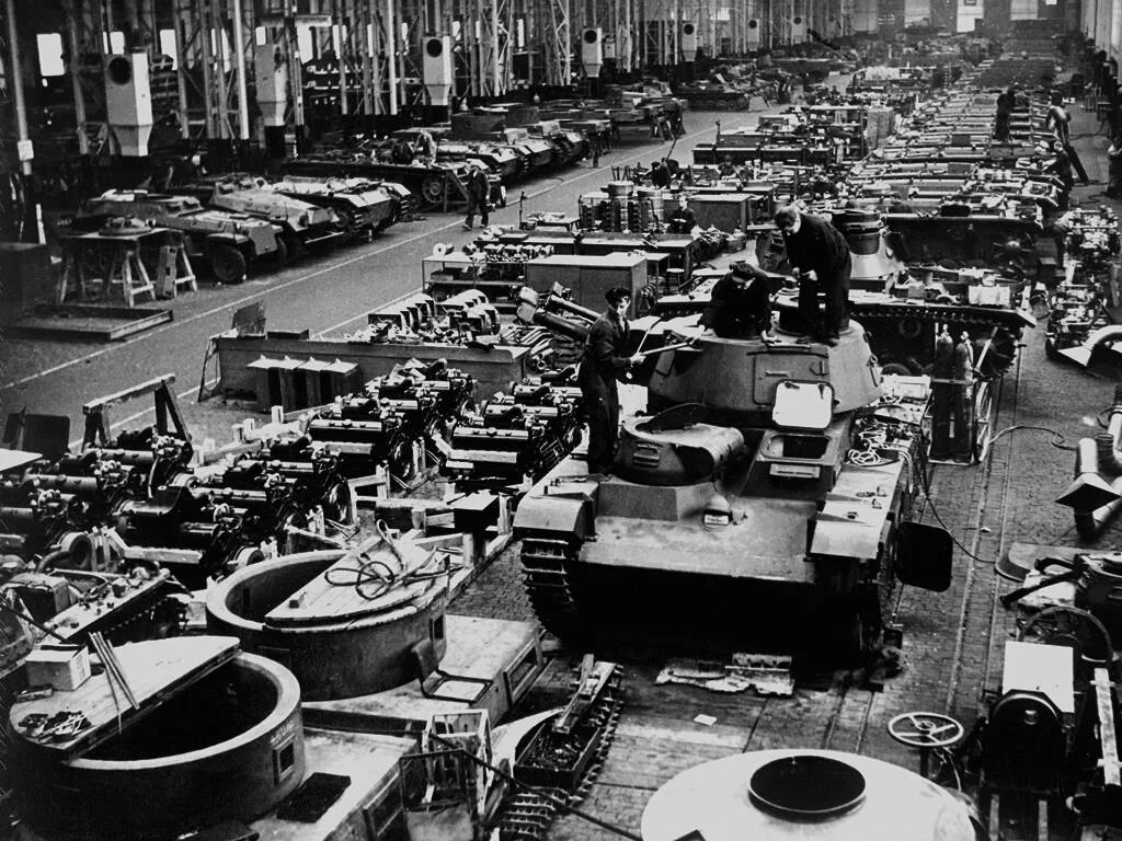 Военная промышленность Германии. Танковый завод Германия. Промышленность Германии после войны.