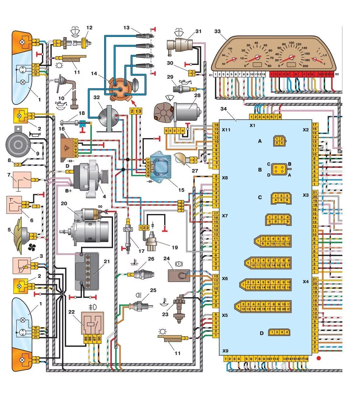 Ваз 2115 схема электрооборудования инжектор. Схема 2115 инжектор 8. Электропроводка ваз 2115 инжектор 8. Схема 2115 инжектор 8. Схема электропроводки ваз 2115.