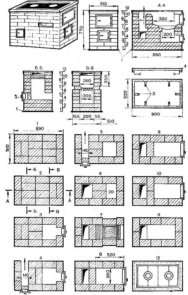 Печь из кирпича для дома схема. Печь отопительно варочная Малютка порядовка. Печь отопительно-варочная кирпичная порядовка. Печь Малютка порядовка. Печь камин Малютка порядовка.