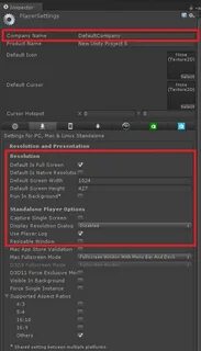 Custom resolution unity