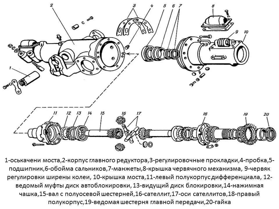 Сборка переднего моста мтз. Дифференциал МТЗ 82 переднего моста схема. Схема переднего моста трактора МТЗ 82. Схема передний ведущий мост трактора МТЗ 82. Редуктор переднего моста МТЗ 82.1 схема.