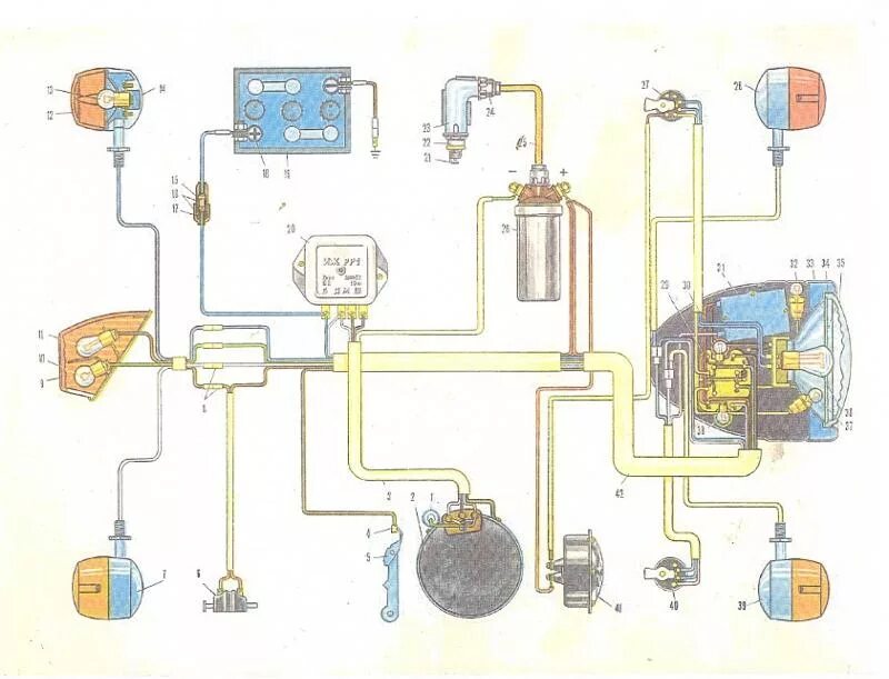 Электропроводка иж. Схема проводки ИЖ Планета 3. Проводка ИЖ Планета 3 6 вольт. Схема проводки мотоцикла ИЖ Планета 6 вольт. Схема проводки мотоцикла ИЖ 56.