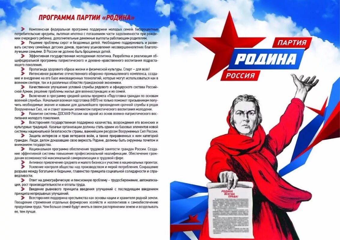 Военные партии россии. Политическая партия Родина программа. Партия Родина идеология. Партия Родина лозунги. Партия Родина кратко.