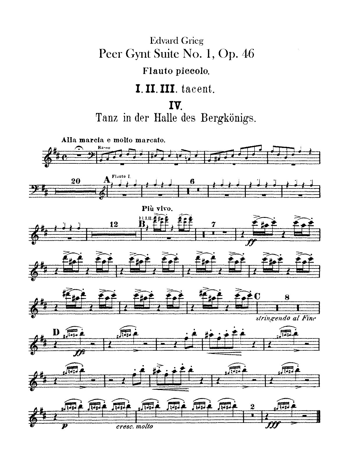 Peer gynt suite no 1. Peer Gynt Suite Ноты. Peer Gynt Suite no. 1, op. 46. Grieg: peer Gynt Suite no. 1, in the Hall of the Mountain King. Peer Gynt Suite no 1 op 46 in the Hall.