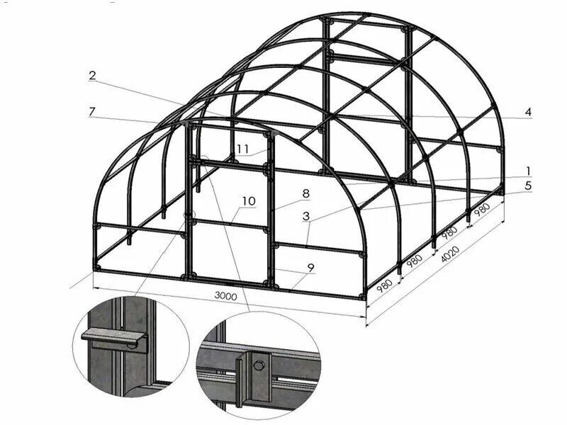 Сборка теплицы из поликарбоната 4м orbita. Каркас теплицы 3х6м стандарт труба 20. Сборка теплицы Сибирская 1м.