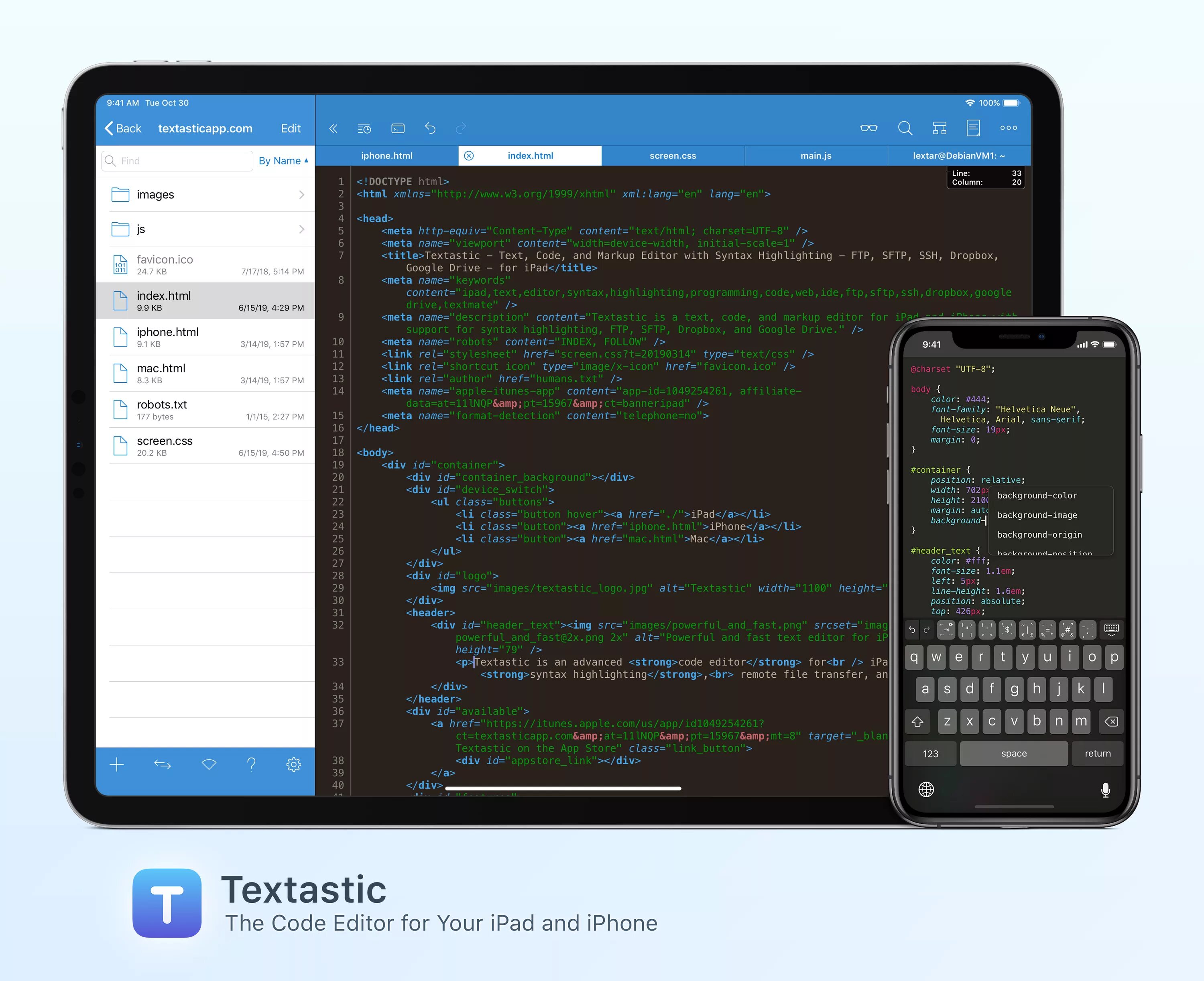 Code editor