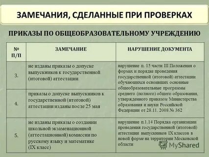 Общие замечания комитетов