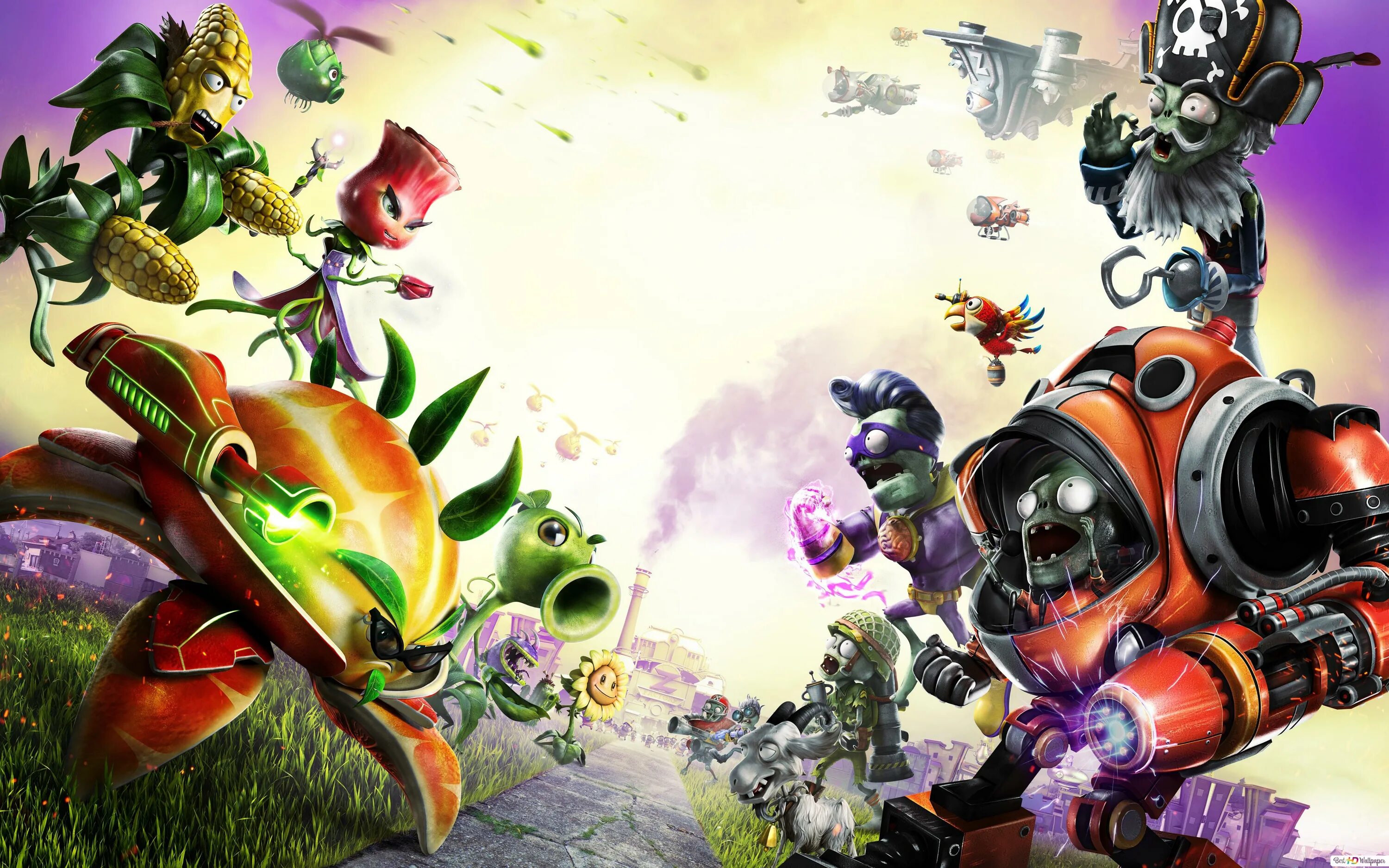 Pvz garden warfare 2 на пк. Растения против зомби Гарден варфаер 2 зомби. Plants vs. Zombies 2 садовое побоище.