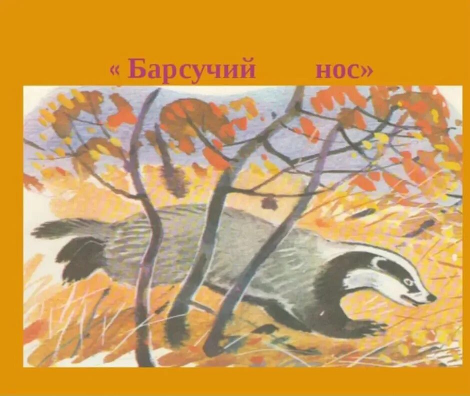 Рассказ паустовского барсучий нос читать