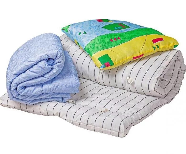 Матрас ватный эконом 70х190. Комплект спальный (матрас, одеяло, подушка). Комплект матрас одеяло подушка для рабочих. Спальный тик комплект для рабочих (матрас, подушка и одеяло).