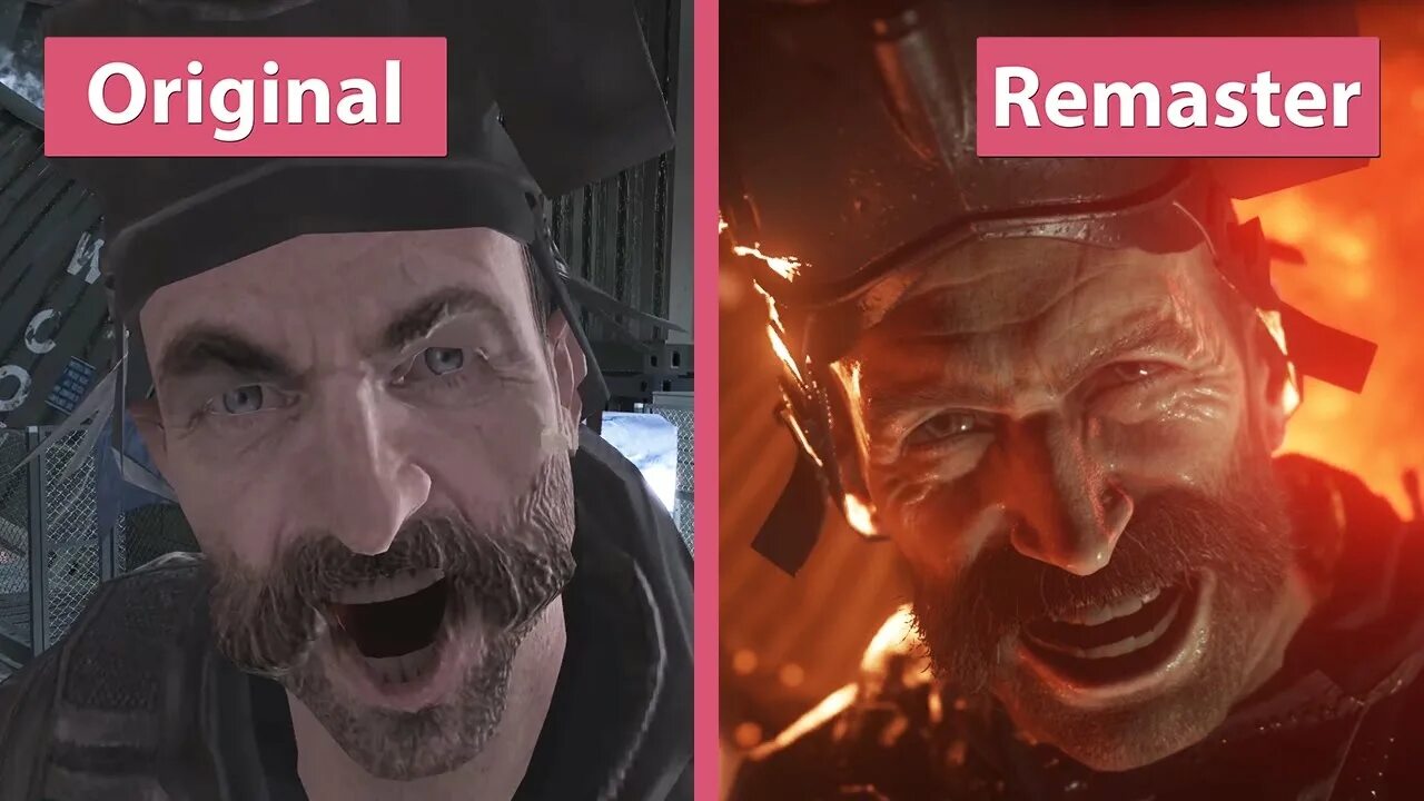 Call of Duty Modern Warfare Remastered и оригинал. Ремейк и ремастер разница. Оригинал и ремастер Cod. Call of Duty Modern Warfare Remastered vs Original.