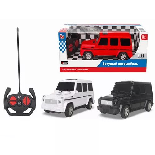 машинка на пульте гелендваген. внедорожник rastar mercedes g55 amg (30400) 1:14 32 см. радиоуправляемая машина mercedes-benz g55 amg, 1:24, микс. машинка на пульте гелендваген. внедорожник rastar mercedes g55 amg 30400, 1:14, 32 см, черный.