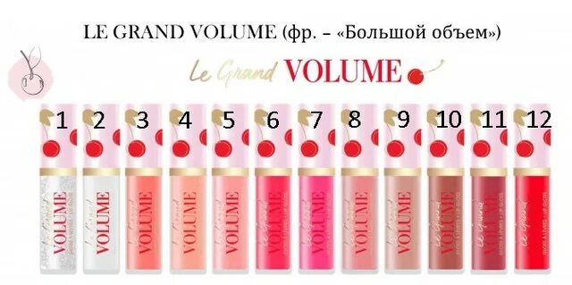 Le volume блеск для губ