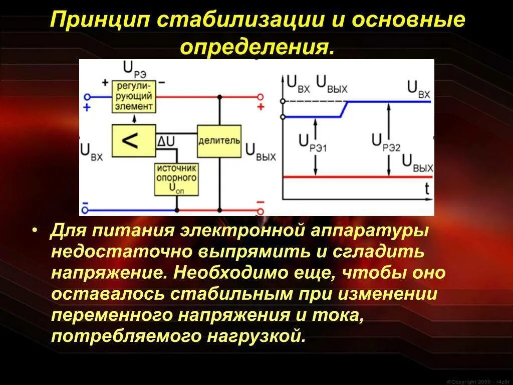 Назначение стабилизатора постоянного напряжения. Параметрический стабилизатор постоянного напряжения. Принцип работы схема стабилизаторов постоянного напряжения. Параметрический стабилизатор напряжения структурная схема.